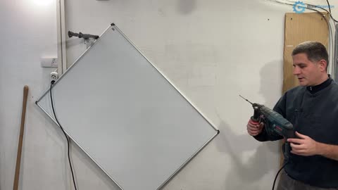 How to mount a white-board alone :)