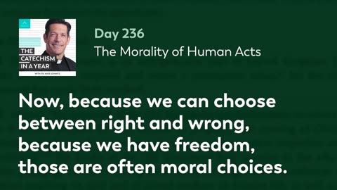 Day 236: The Morality of Human Acts — The Catechism in a Year (with Fr. Mike Schmitz)