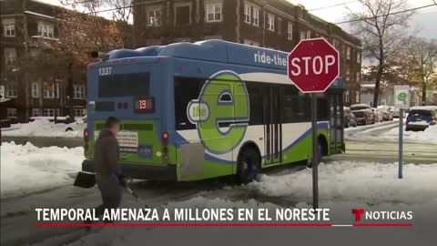 El noreste está en estado de alerta por tormenta invernal | Noticias Telemundo