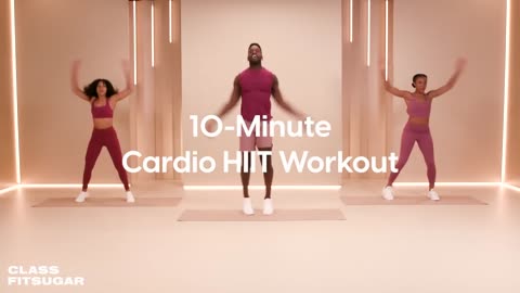 10-Minute, No-Equipment Cardio HIIT With Raneir Pollard _ POPSUGAR FITNESS