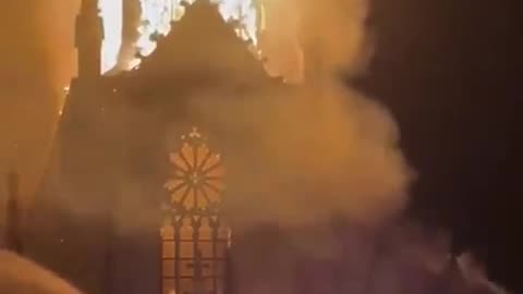 Devastating Fire Erupted Middle Of The Night At Immaculate Conception Church In Saint-Omer, France