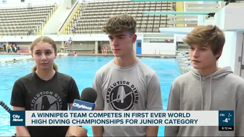 Young Winnipeggers return from the International Diving Championships