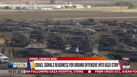 Israel signals readiness for ground offensive into Gaza Strip