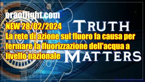 NEW 28/02/2024 La rete di azione sul fluoro fa causa per fermare la fluorizzazione livello nazionale