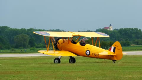 Boeing Stearman _ Pardubice Airshow 2022 _ 4K