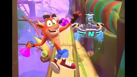 Frosty Fake Crash Battle Run Gameplay On The Great Gate - Crash Bandicoot: On The Run!