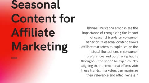 Ishmael Mustapha's Journey in Affiliate Marketing