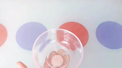 Coin Penetrate Glass Into Cup Magic