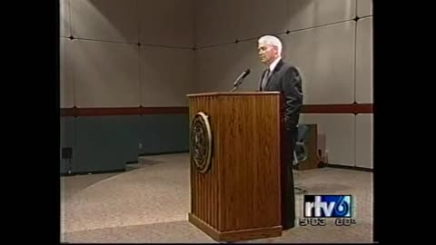 December 3, 2001 - Former CIA Director Robert Gates at DePauw University