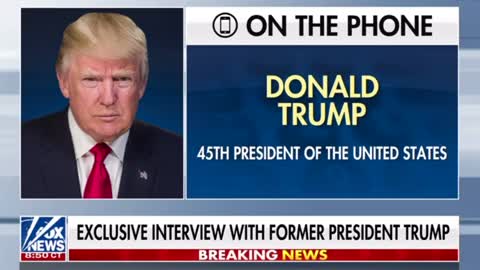 President Trump on Hannity 10/7/21 "The people know, and we got 75 million votes"