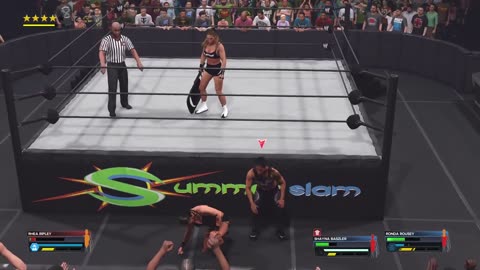 WWE 2K23 Rhea Ripley vs ShaynaBaszler & Ronda Rousey