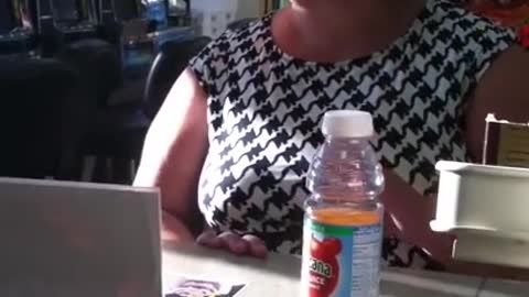 Lady Loses Her Temper Over Juice