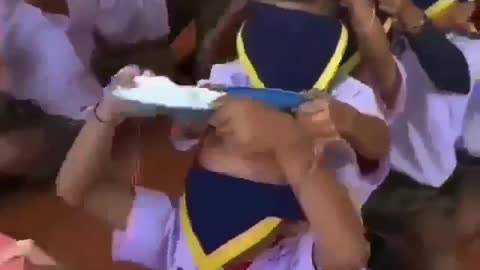 Funny Nursery Blindfold Feeding