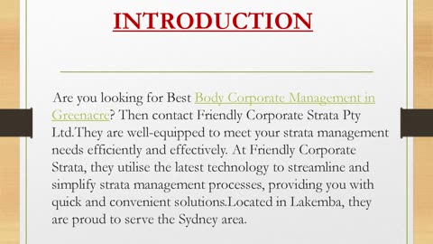 Are you looking for the Best Body Corporate Management in Greenacre?