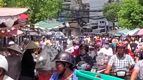 Driving Around The Neigborhood in Vietnam