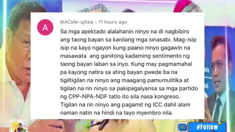 WAG BALIWALAIN ANG SINASABI NG TAONG BAYAN! WAG SI PRRD!