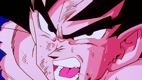 DBZ CAP 91. Gokū hace el Kaio-ken aumentado a veinte veces