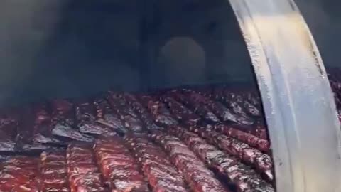 This Place Looks Insane! Epic Ribs and Giant Smoker Pit 🔥