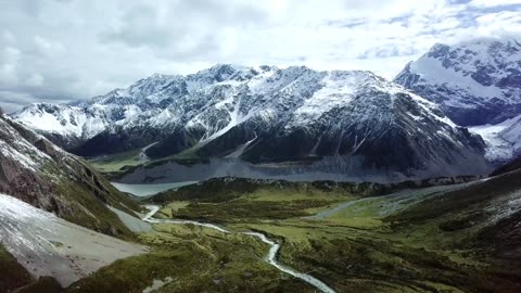 Mountains Covered with Snow 🌨️