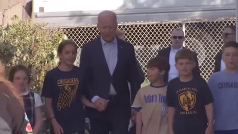 Biden walking around with Children! CALL CPS!