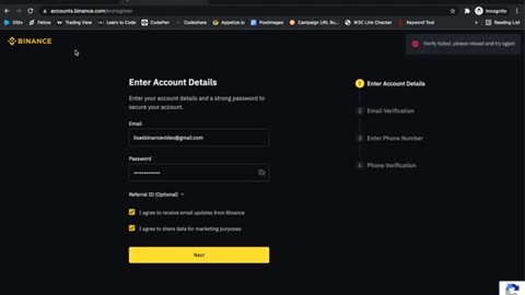 How to open Binance account and get verified