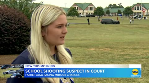 Georgia school shooting suspect and father make 1st courtroom appearance