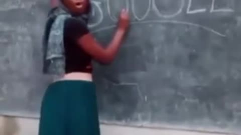 Funny African teacher