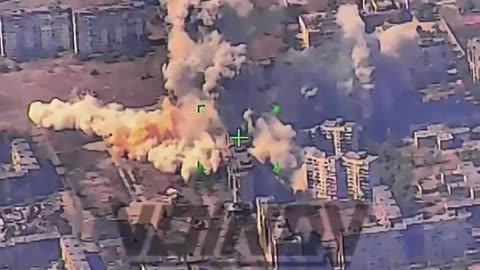 Strike by a FAB-500 M-62 planning aerial bomb