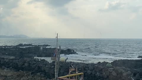 Jeju Island, South Korea with a clear sea