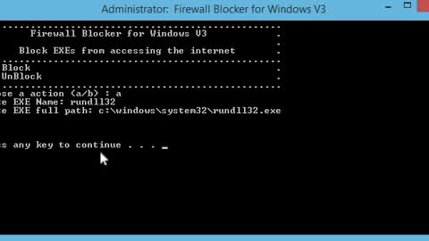 Firewall Blocker for Windows V3