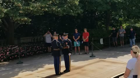 Changing of the guard at the Tomb of the Unknown 9/2019