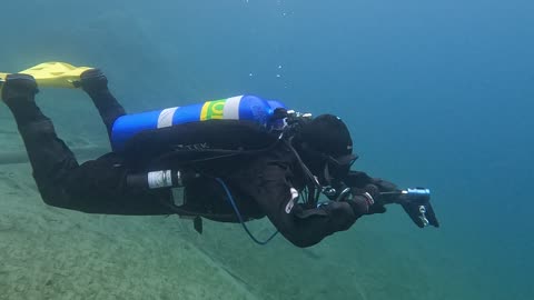 McKenna's first dive in Lake Crescent