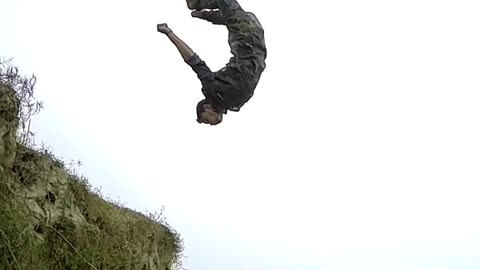 Amazing back flip