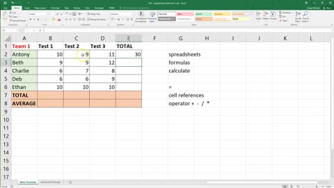 Microsoft Excel Spreadsheet Tutorial for Beginners