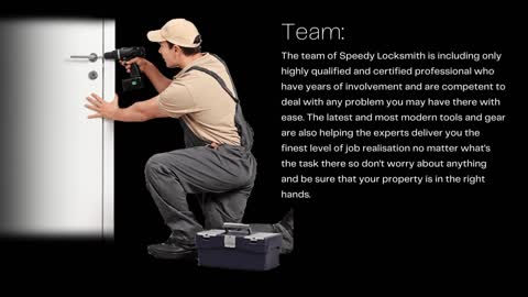 Speedy Locksmith - Company Presentation