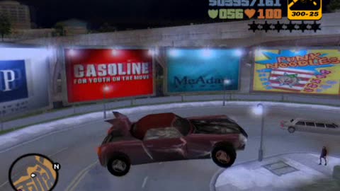 GTA 3 - stunt jumps on car, using 'CORNERSLIKEMAD' cheat