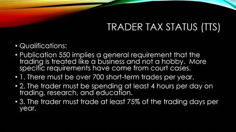 Trader Tax Status: Deducting Trading Expenses on Your Tax Return