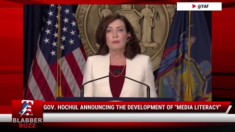 Gov. Hochul Announcing The Development Of "Media Literacy"