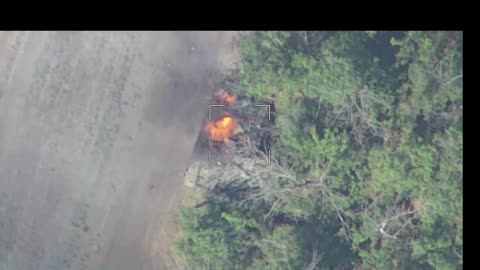 Destruction of an AFU Tank West of Konstantinovka