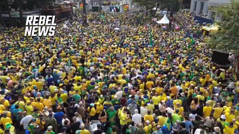 Tens of thousands of citizens in Sao Paulo, Brazil protest against the Lula regime