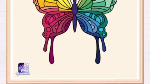 Drawing and coloring a butterfly with relaxing music