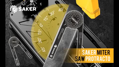 Review: Saker Miter Saw Protractor7-Inch Aluminum Protractor Angle Finder Featuring Precision...