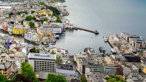 aksla at the city of alesund norway