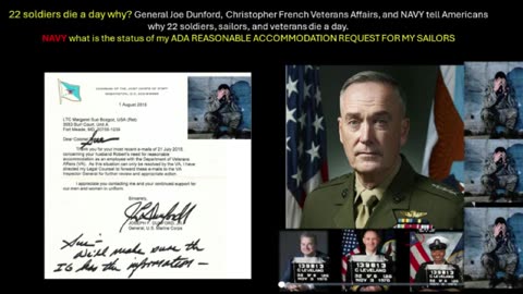 22 Soldiers/Sailors DIE A DAY - NAVY and Gen Joe Dunford do you want to respond. A