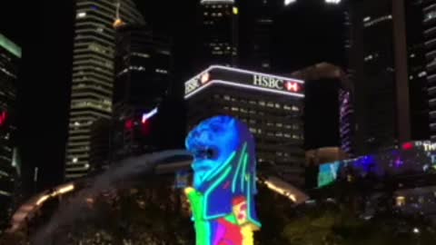 Singapore Merlion Light & Show