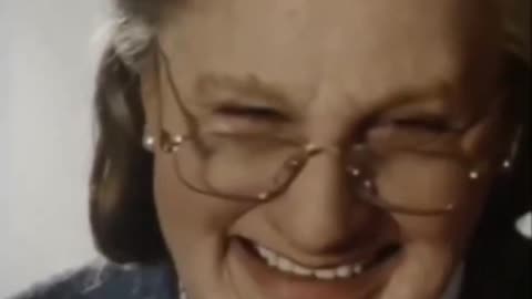 Robin Williams trying different voices for "Mrs. Doubtfire" during a screen test