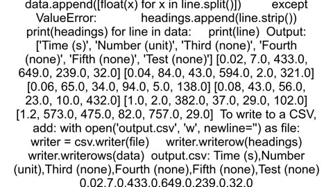 How to convert a split string into floats but ignore objects in Python