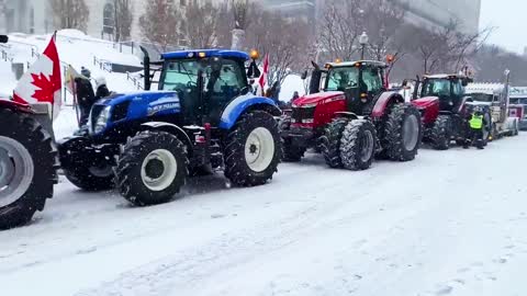 LOVE MY BEAUTIFUL FREEDOM FARMERS HOLDING THE LINE IN QUEBEC!!!