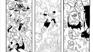 Digitally inking random pencils - Invincible